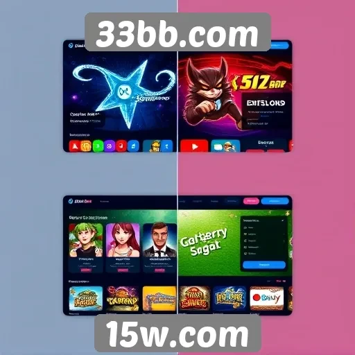 Evolução do design da plataforma de jogos 33bb.com