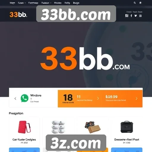 Interface de usuário no 33bb.com é intuitiva e moderna